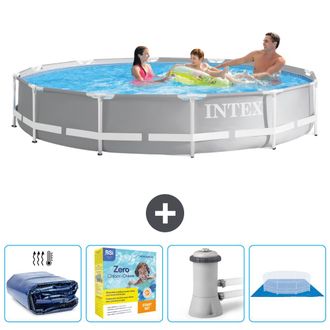 Intex Piscina Prism Frame Redonda - 366x76 Cm - 7-piezas Scb8