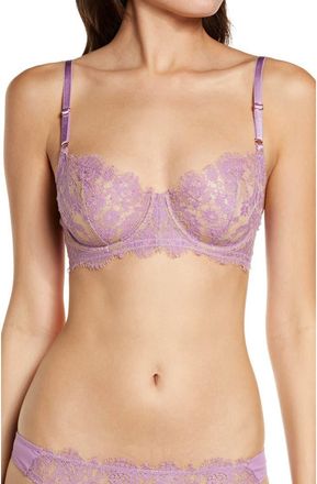 Skarlett Blue Entice Underwire Balconette Bra in Vervain/nylon at Nordstrom, Size 36B