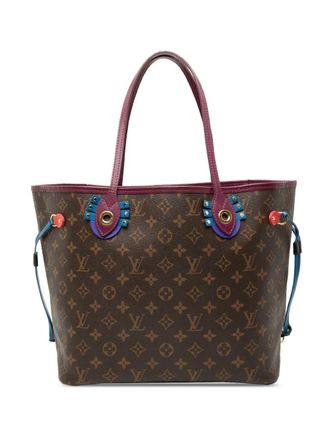 Louis Vuitton 2015 Monogram Totem Neo Neverfull MM tote bag - Marrone