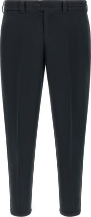 Pantaloni Torino Black Tapered Flat Front Pants