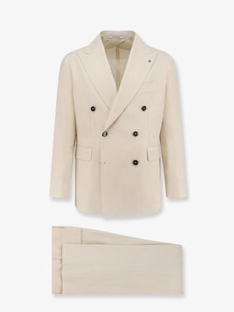 Tagliatore Abito doppiopetto in lino - TAGLIATORE - gender_Man