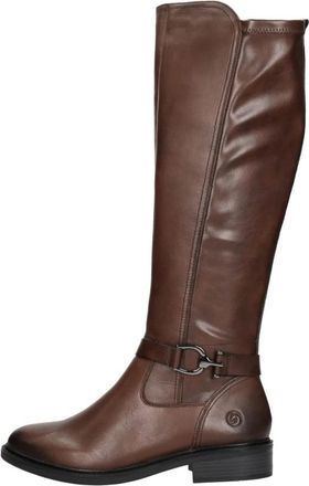 Remonte Lange Laarzen - Dames - Hoge Laarzen - Bruin - 42 EU - Leer - Schoenen