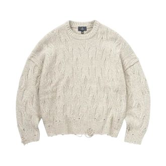 Represent Maglione Distress Knit - - Knitwear - Uomo - Beige - XL