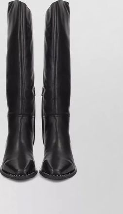 Ash leather western boots