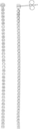 Effy Sterling Silver Lab Grown Diamond Linear Drop Earrings at Nordstrom Rack