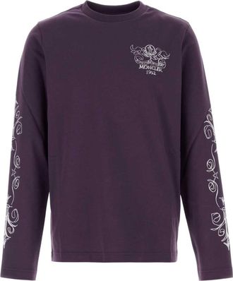 Moncler Purple Crew Neck T-Shirt