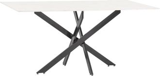 Siediti Fuori e Dentro Mesa de interior 160x90 cm, tablero de vidrio mármol rosa/gris oscuro