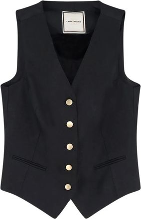 Tagliatore Vests, female, Black, Size: S Gail Vest