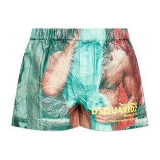 Dsquared2 Short Shorts, male, Multicolor, Size: M X Tom Bianchi Printed Shorts