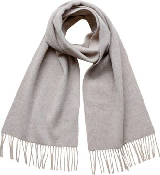 TBCo Lambswool Block Color Scarf in Oatmeal Melange at Nordstrom, Size Medium