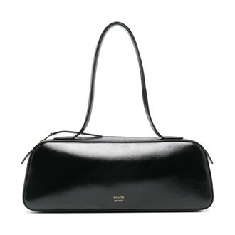 Khaite Tassen, Dames, Zwart, ONE Size, Leer, Simona Schoudertas