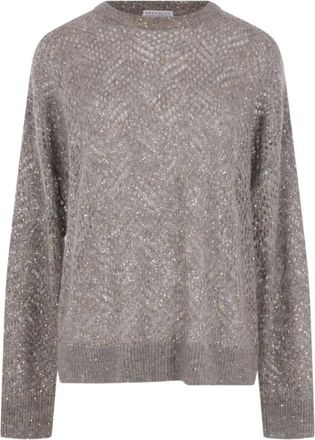 Brunello Cucinelli Mujer, Jerseys, Gris, Talla: L