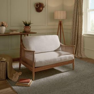 Voyage Maison Remi 2-Seater Rattan Chair in Light Oak