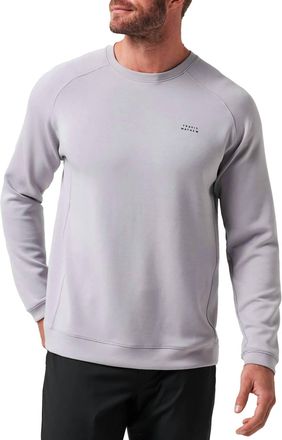 Travis Mathew Return Trip Crewneck Sweatshirt In Sleet