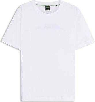 BOSS Porsche x mercerized-cotton T-shirt with rear graphics