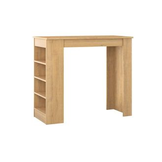 Habitat & Jardin Mesa de comedor marr&oacute;n 117 x 54 x 101,8 cm