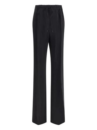 Tom Ford drawstring-waist trousers - women - Viscose/Wool - 38 - Black