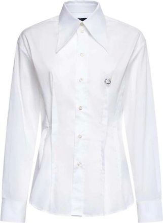 John Richmond Dames, Blouses & Shirts, Wit, Maat: XS Katoen