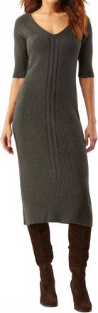 ECRU Travelling Rib Dress In Grey