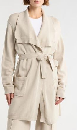 NYDJ Sweater Wrap Coat in Shadow Rock at Nordstrom Rack, Size X-Small