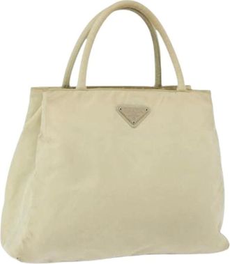 Prada Pre-owned Tote Bags, female, Beige, Size: ONE SIZE Pre-owned Vintage Tote Bag