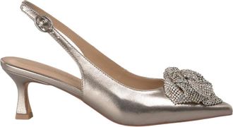 Alma En Pena Flower kitten shoes - Dames - Pumps - Geel - 36 EU - Schoenen