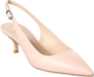 Stuart Weitzman Leigh 50 Leather Slingback Pump