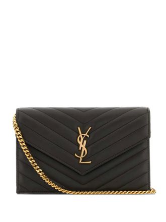 Saint Laurent Cassandre gewatteerde crossbodytas - Bruin