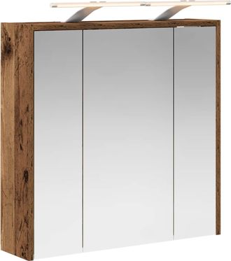 vidaXL Armario Con Espejo De Ba&ntilde;o Madera Vieja 63,5 X 16 X 62,5 Cm Vidaxl