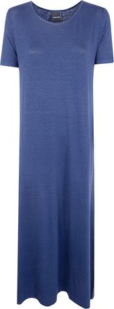 Anneclaire Jersey Linen Short Sleeves Long Dress