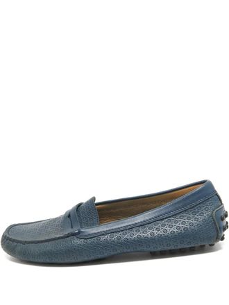 Tod's perforated loafers - Blue
