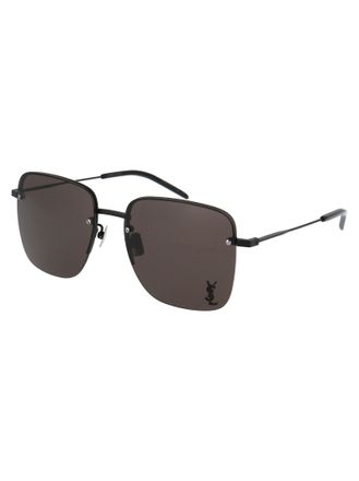 Saint Laurent Womens Sunglasses Sl312 M Black Metal Black-Black-Black Black/black/black