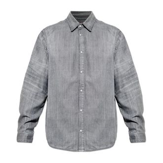 Diesel D-Simply-S11 Shirt - Heren - Casual Overhemden - Grijs - S - Katoen - Overhemden