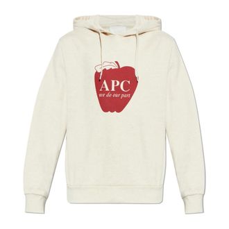 A.P.C. Hoodies, male, Beige, Size: XL Hoodie