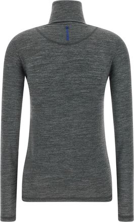 Jil Sander High-Neck Merino Knit Shirt - gray