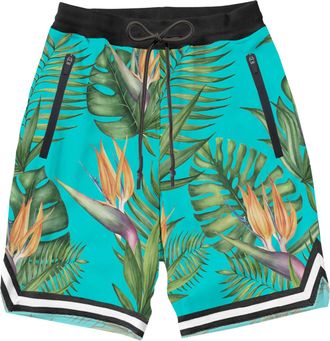 MC2 Saint Barth Tropical Print Swim Shorts Surf Style