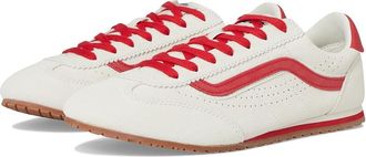 Vans Super Lowpro Womens Shoes Suede Marshmallow/Racing Red : Mens 11 - Womens 12.5 Medium