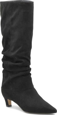 Charles by Charles David Access Slouch Pointed Toe Kitten Heel Boot in Black at Nordstrom, Size 9.5
