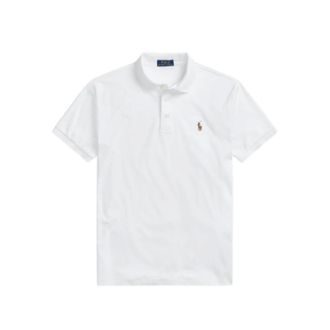 Ralph Lauren Polo Shirts, male, White, Size: XL Piqu&eacute; Polo Shirt