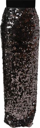 Dolce & Gabbana Dames, Rokken, Bruin, Maat: 2XS Zijde