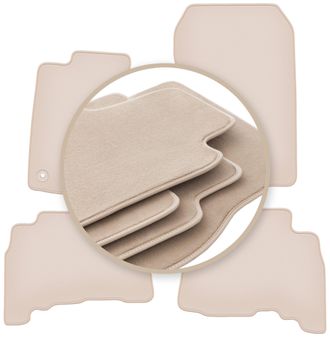 OEM Alfombrillas Premium Beige Para: Toyota Land Cruiser J150 Todoterreno 2009