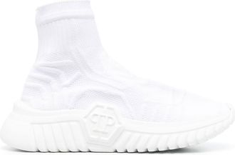 Philipp Plein Runner low-top sneakers - unisex - Polyurethane/Polyester/Calf Leather/Synthetic Rubber - 35 - White