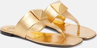 Valentino Garavani One Stud leather thong sandals