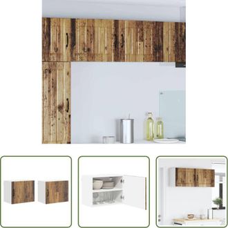 vidaXL vidaXL Armadio da parete - Mobile da cucina 2 pcs Legno vecchio 50 x 31 x 40 cm