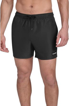 Calvin Klein Core Swim Trunks in Black at Nordstrom Rack, Size Medium