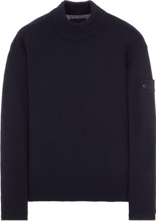 Stone Island Wool Turtleneck Sweater Black 7915558FA-V0020