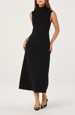 ASTR the Label Sleeveless Turtleneck Sweater in Black at Nordstrom Rack, Size Large