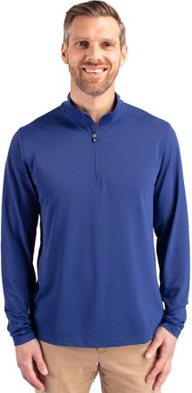 Cutter & Buck Virtue Eco Pique Recycled Quarter Zip Mens Pullover Jacket