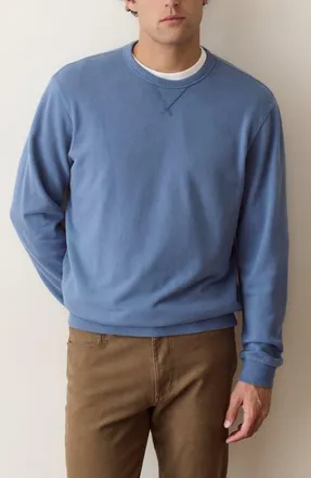 Marine Layer Cloud 9 Terry Relaxed Crewneck Sweatshirt in Copen Blue at Nordstrom, Size Xx-Large