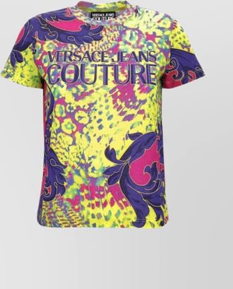 Versace Jeans Couture crew neck graphic print short sleeves top